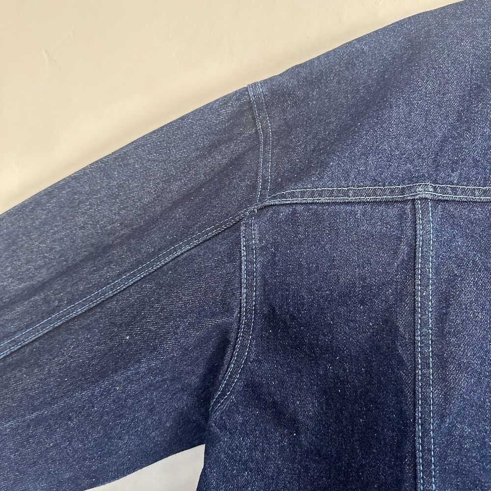 Vintage Y2K 'Culture Jeans' Mens Denim Jacket Hip-Hop Street Wear Work Wear Lg - Picture 13 of 13